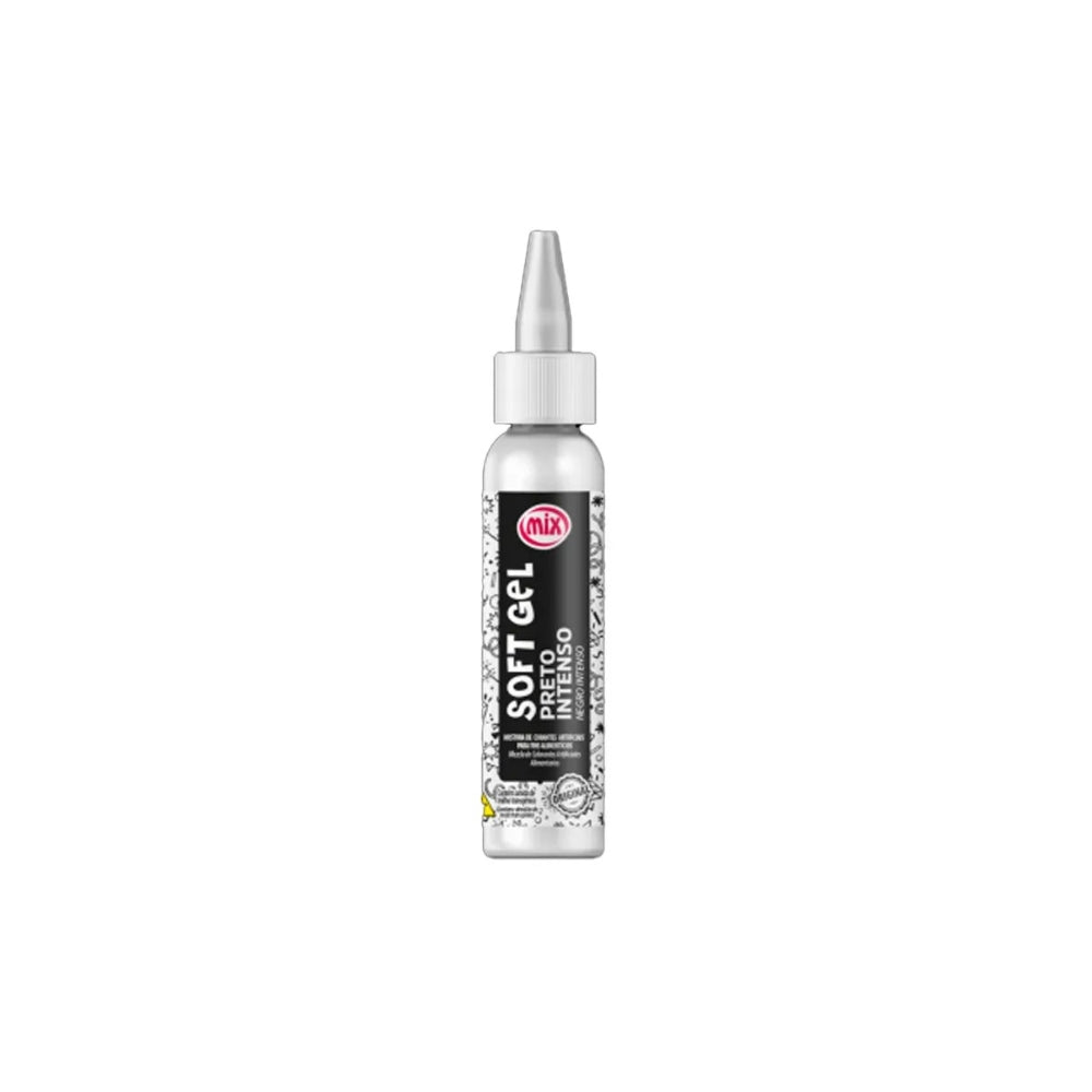 Corante Softgel 60g Preto Intenso