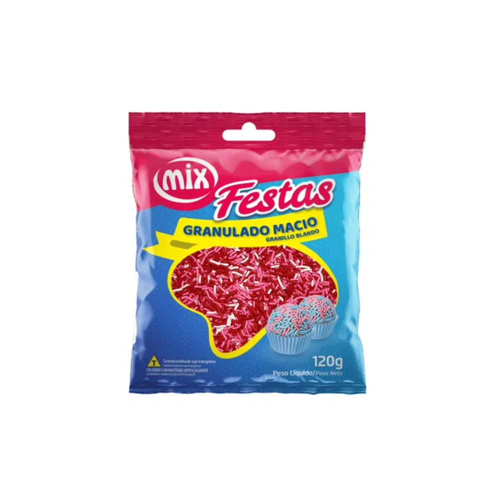 Granulado Rosa Branco Vermelho 120g