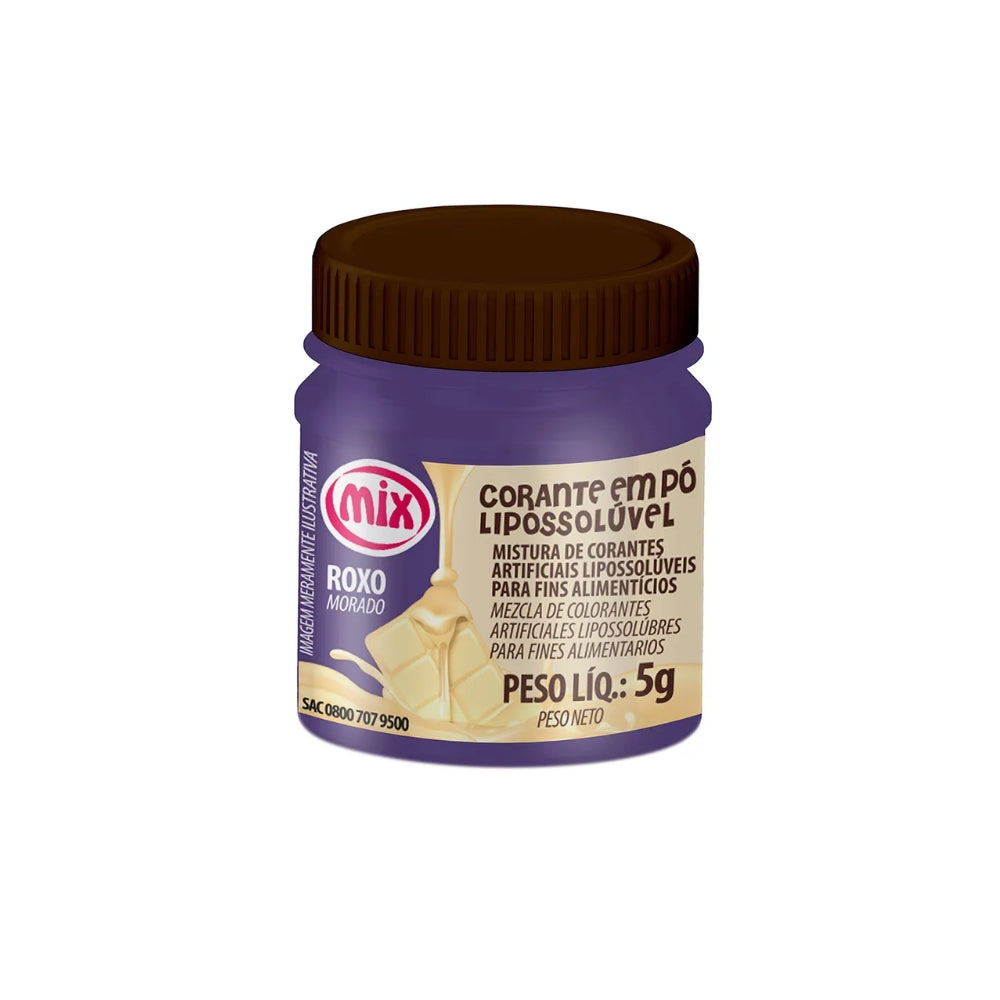 Corante em Pó Lipossolúvel 5g Roxo Mix