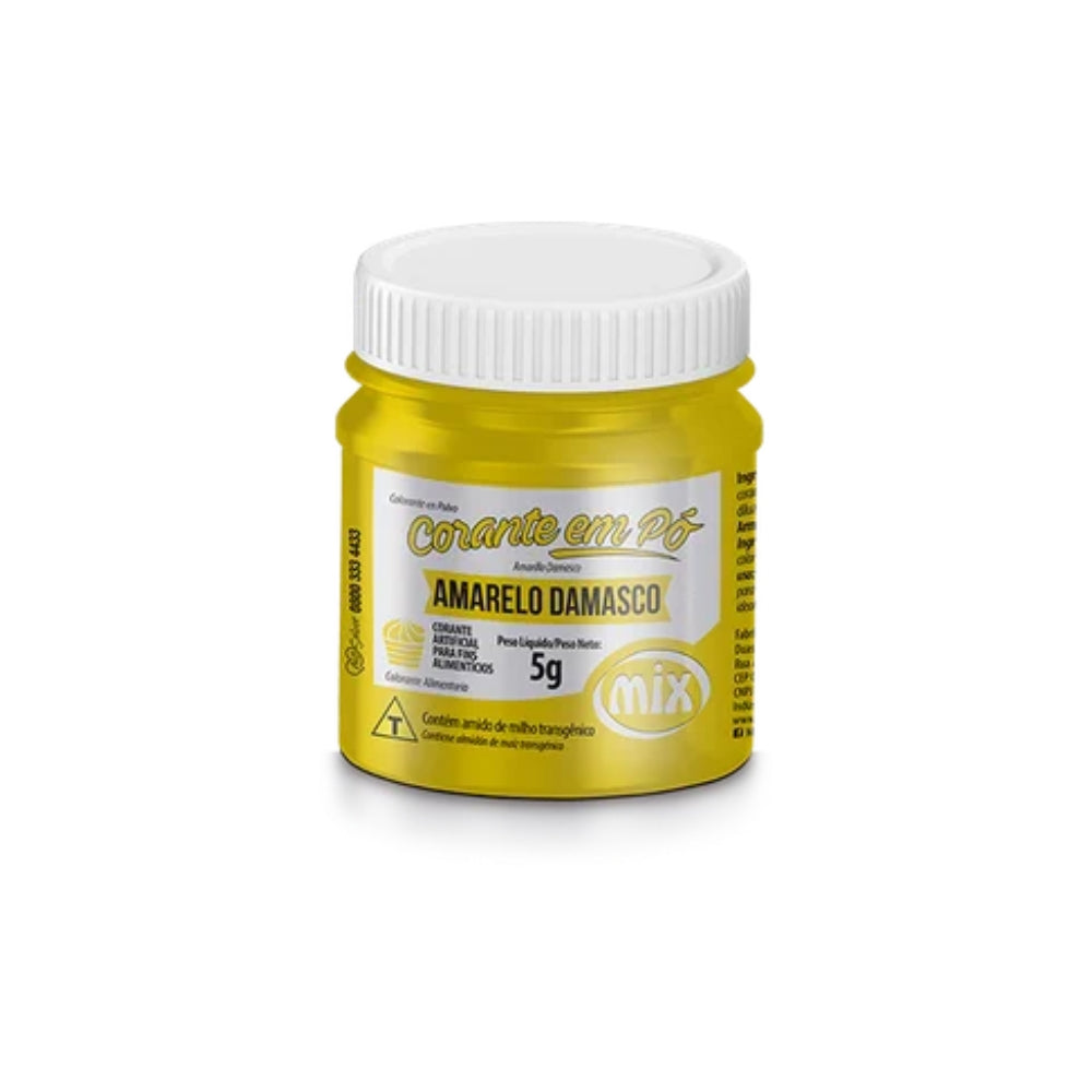 Corante em Pó Lipossolúvel 5g Amarelo Mix