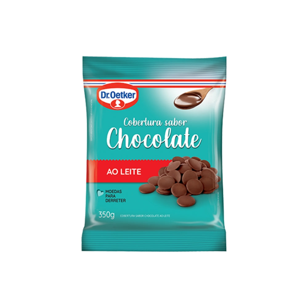 Cobertura de Chocolate Moedas Ao Leite 350g