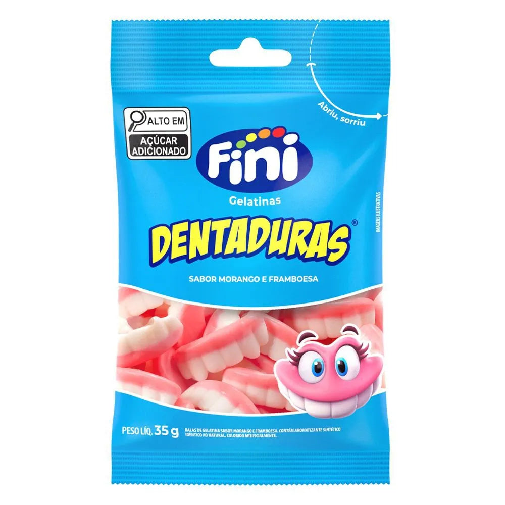 Bala de Gelatina Dentaduras C/10 de 35g