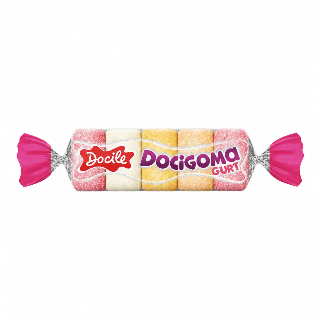 Bala de Goma Mini Tubo Gurt Docile C/30 de 14g