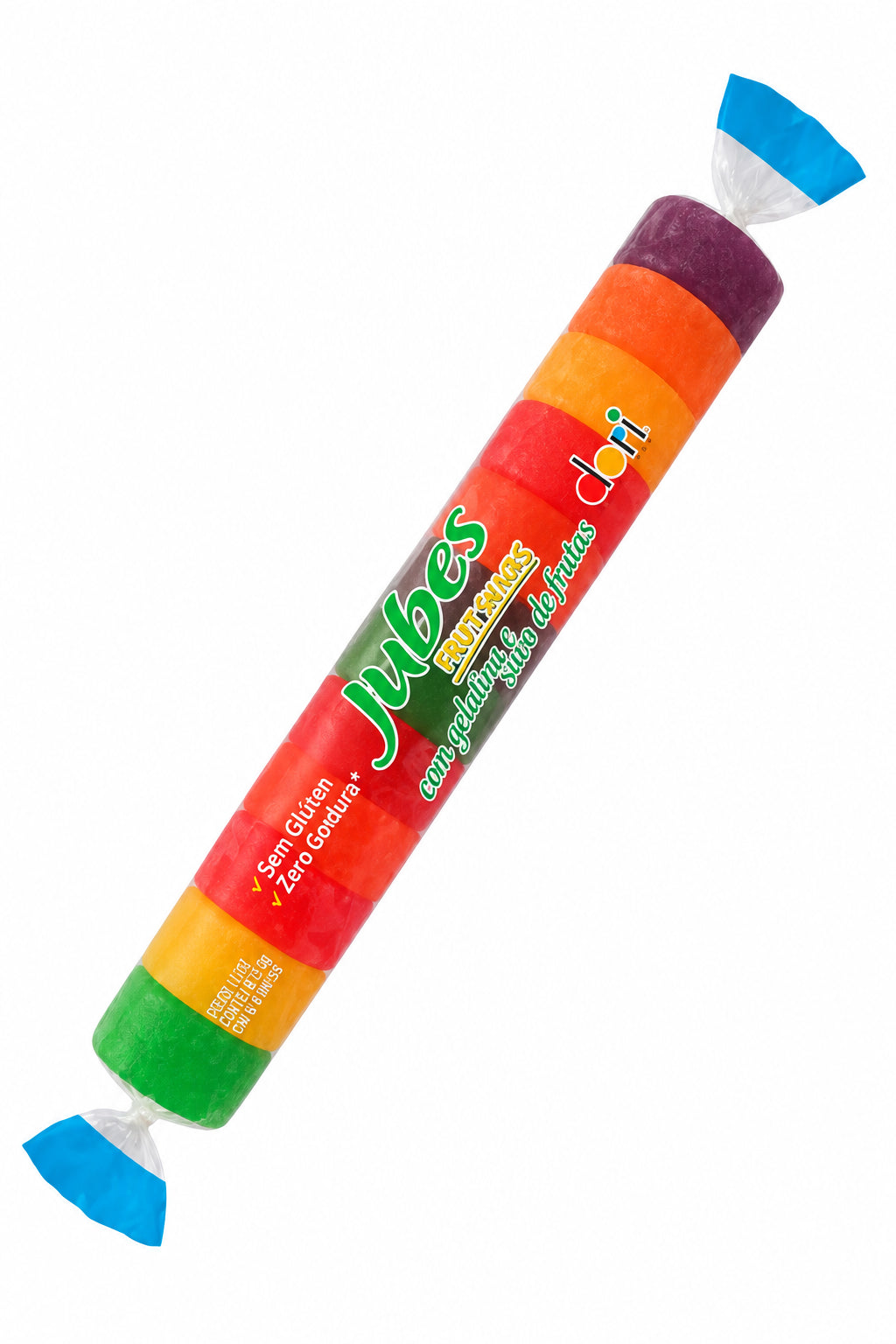 Bala Goma Tubo Jubes Gelatina C/20 de 48g