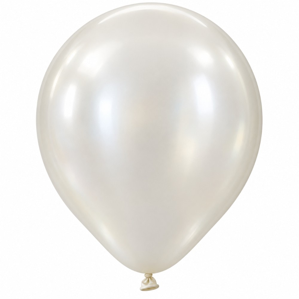 Balão Número 12 Perolizado C/25 Branco
