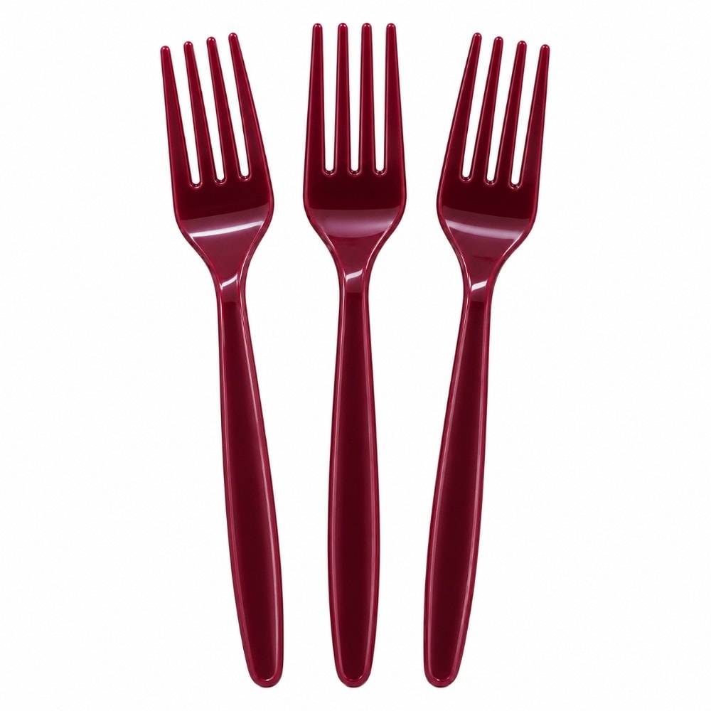 Garfo Linha Forte Vinho Bordo C/20