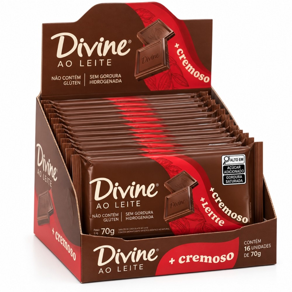 Chocolate Barra Cremoso 16X70G Ao Leite