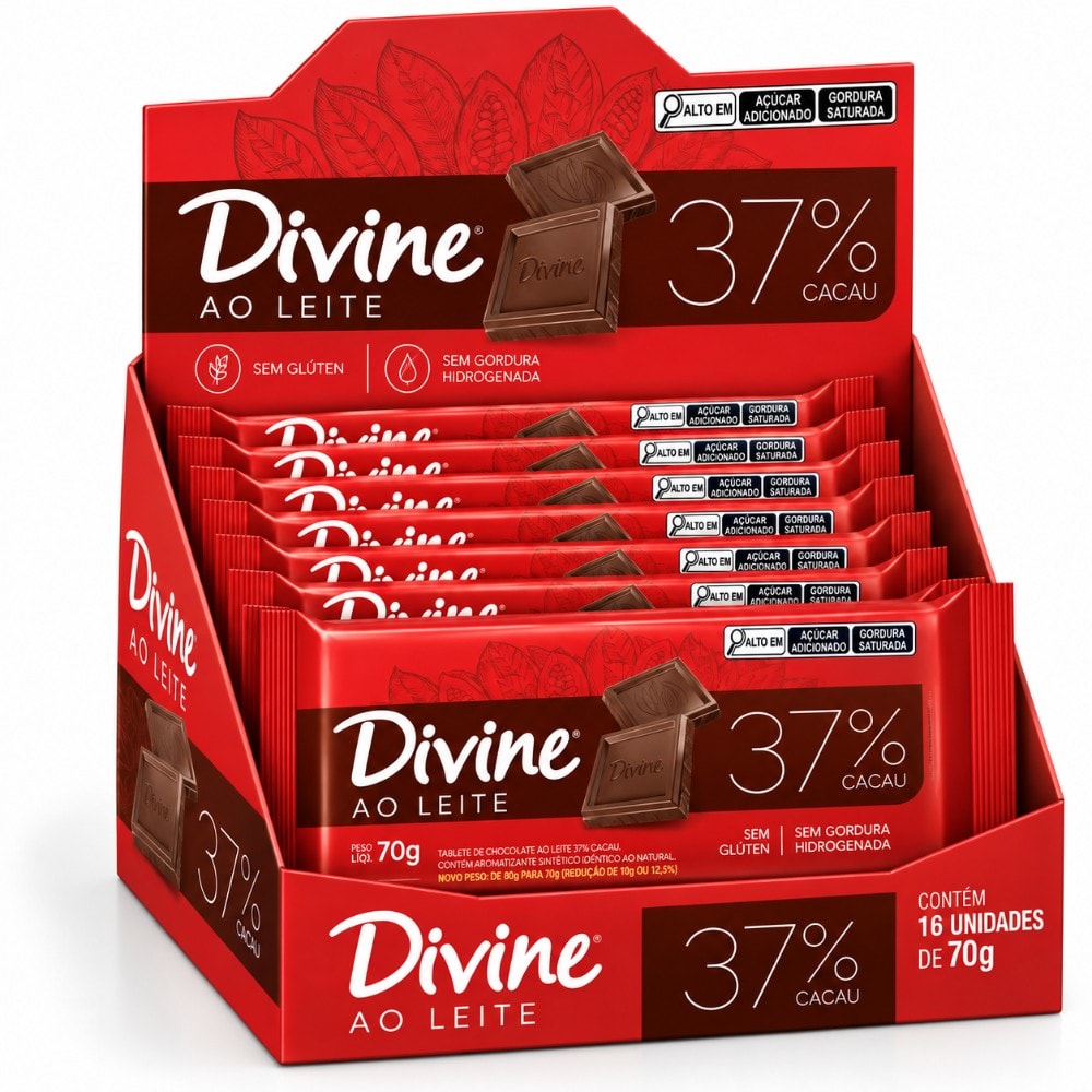 Chocolate Barra Supremo 16X70G Ao Leite