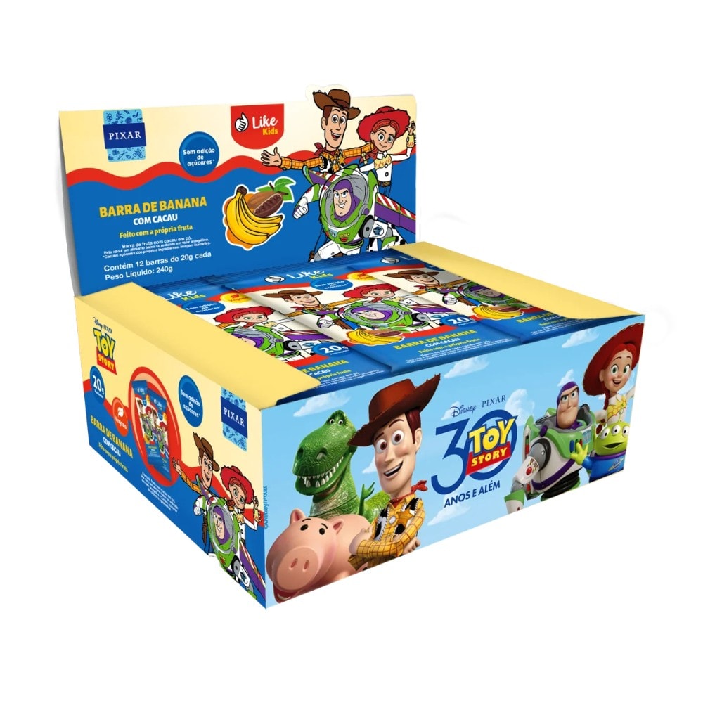 Barrinha Like Kids Toy Story Banana Cacau 12X20G