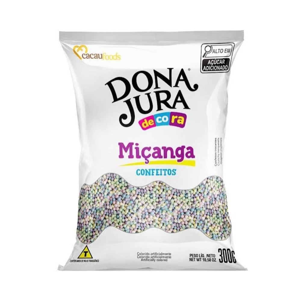 Confeito Micanga 300G Colorido Bebe