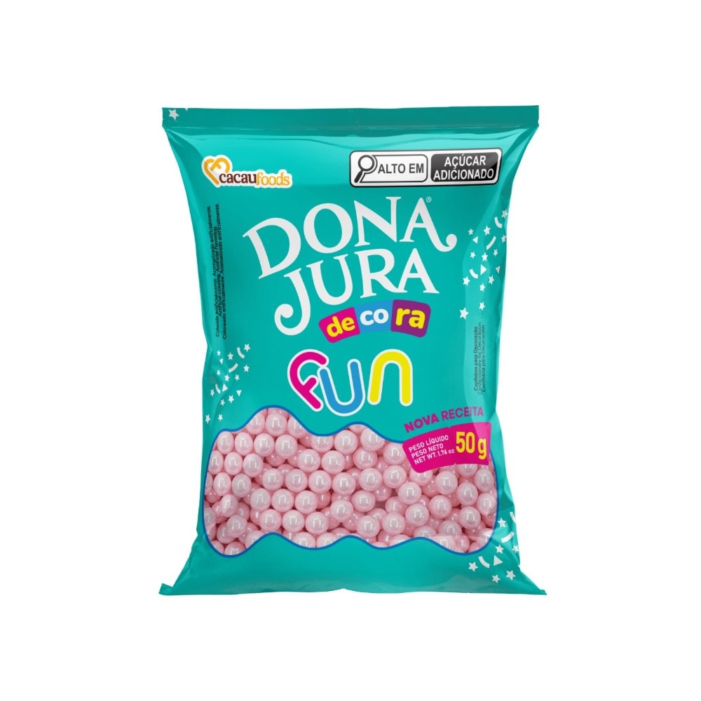 Confeito Decora Fun Rose Big 50Gr