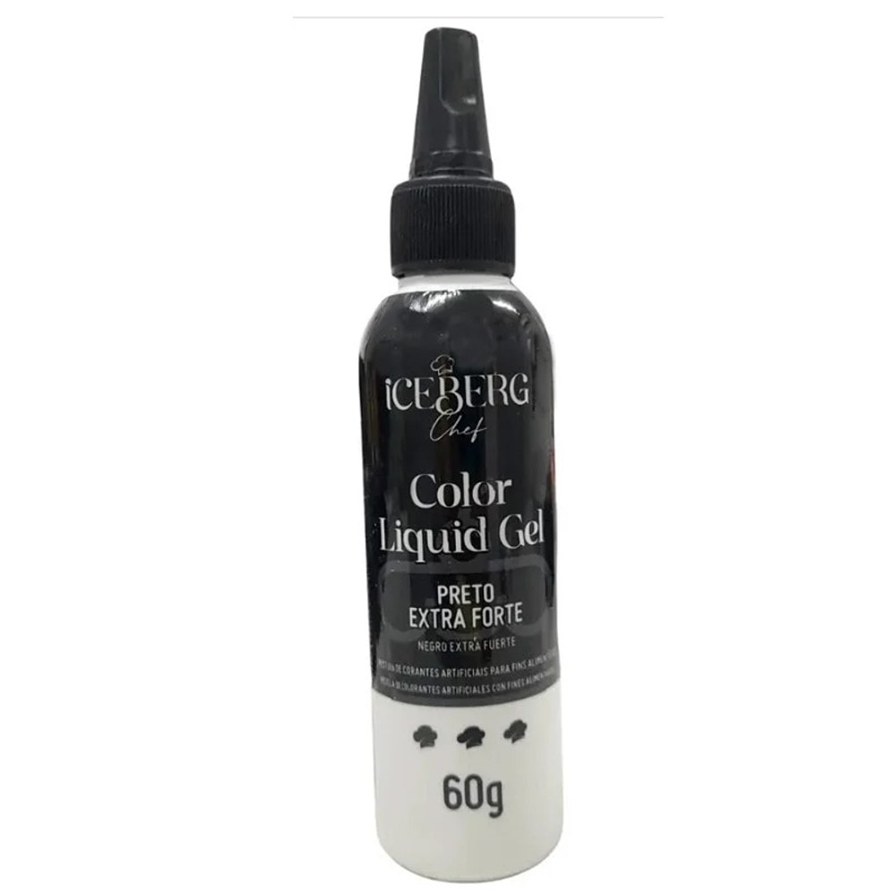 Corante Liquigel 60g Preto Extra Forte