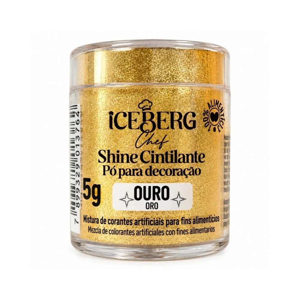 Corante Po Cintilante 5G Ouro