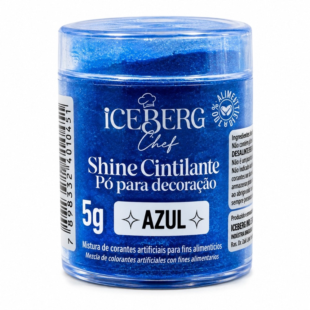 Corante Po Cintilante 5G Azul