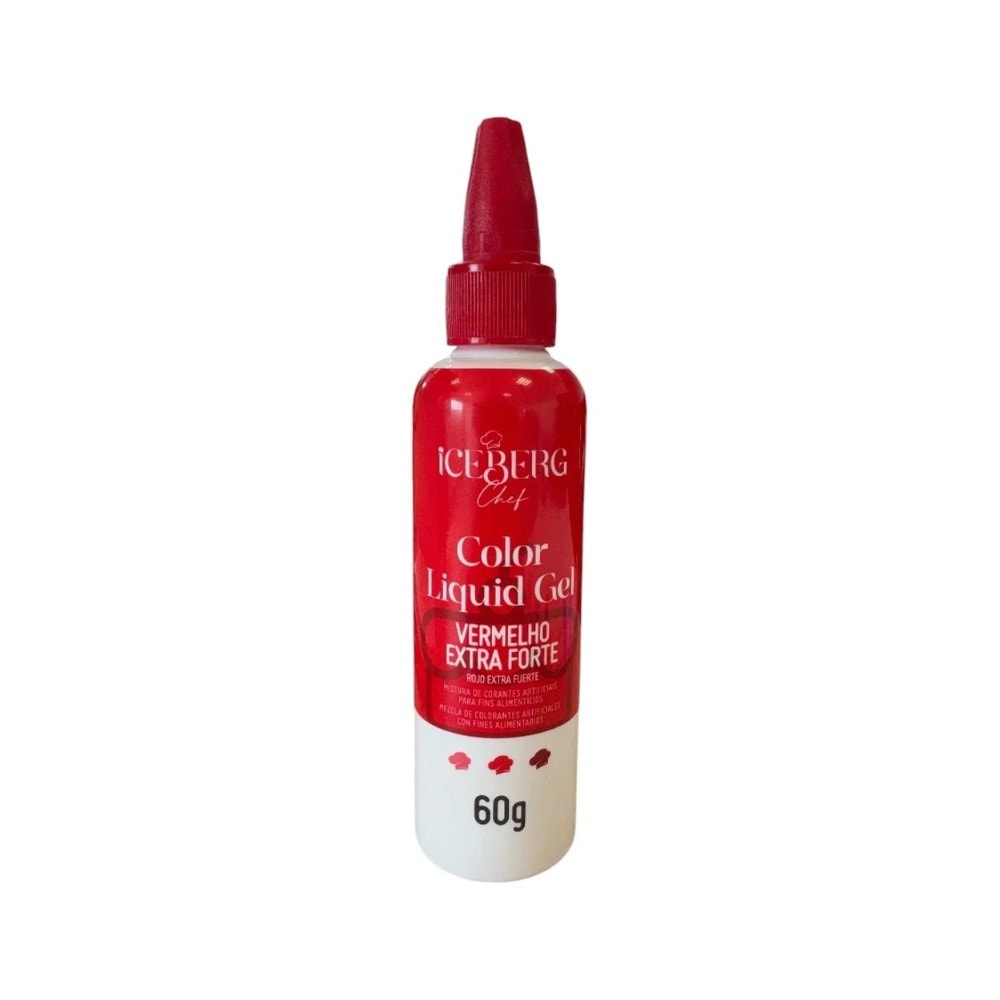 Corante Liquigel 25 Verme Morango Forte
