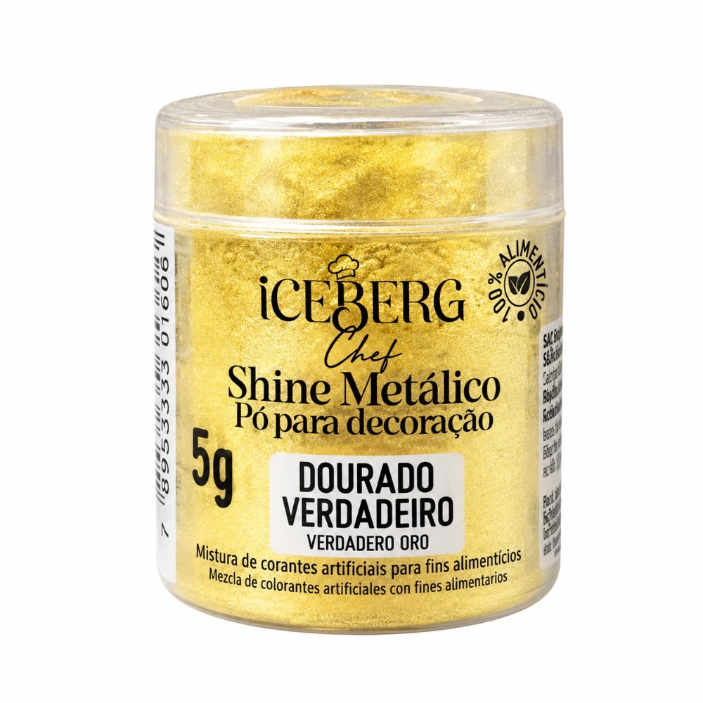 Corante Po Metalico 5G Dourado Verdadeiro