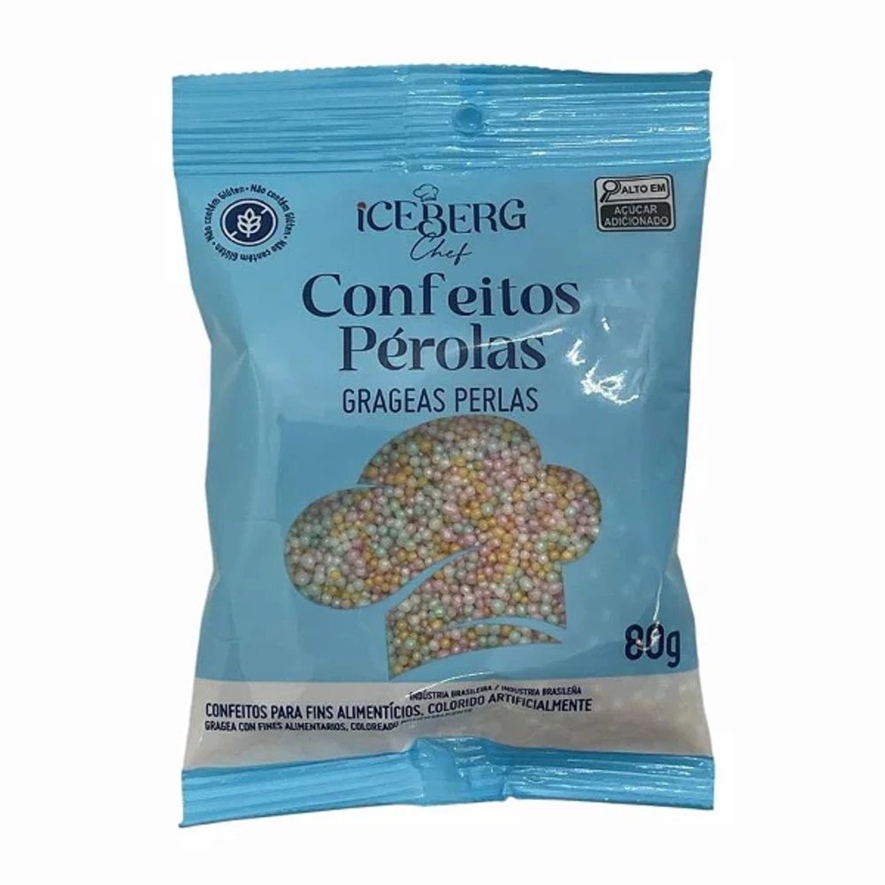 Confeito Micanga 80Gr Perolado Colorido