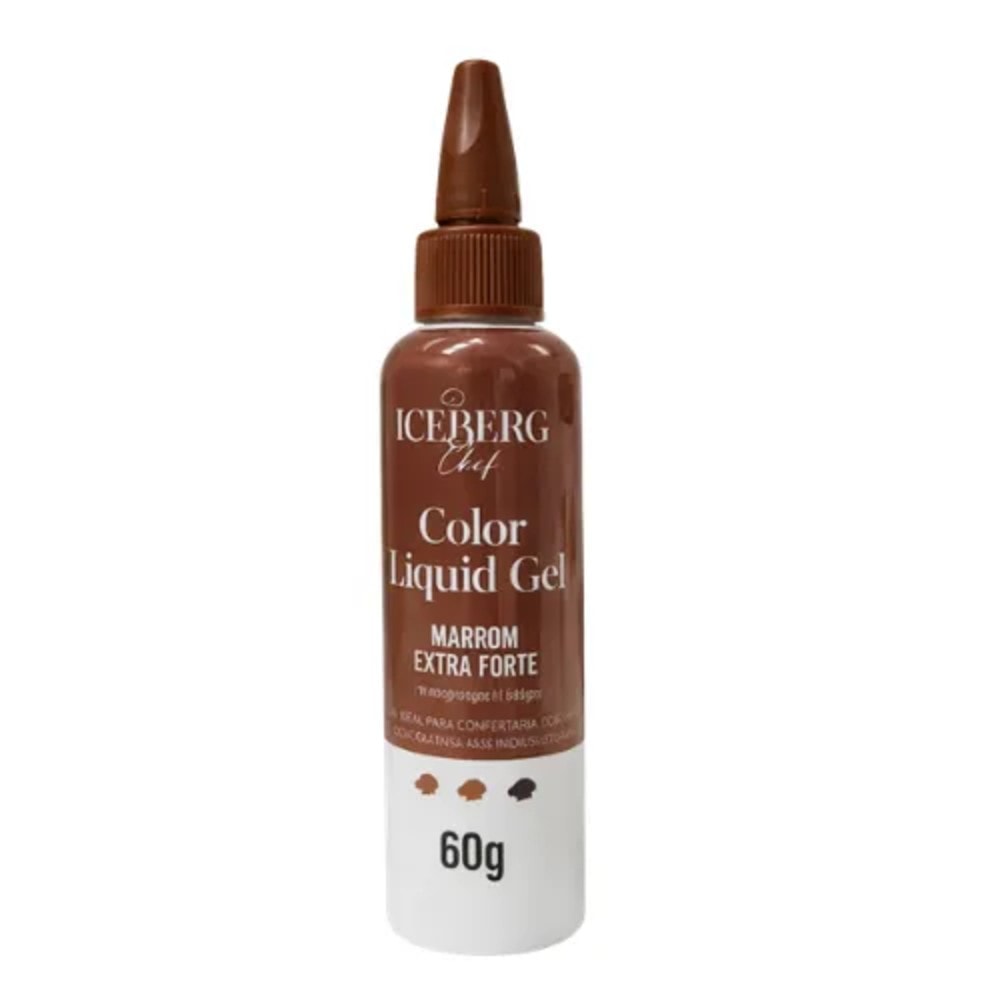 Corante Liquigel 60Gr Marrom