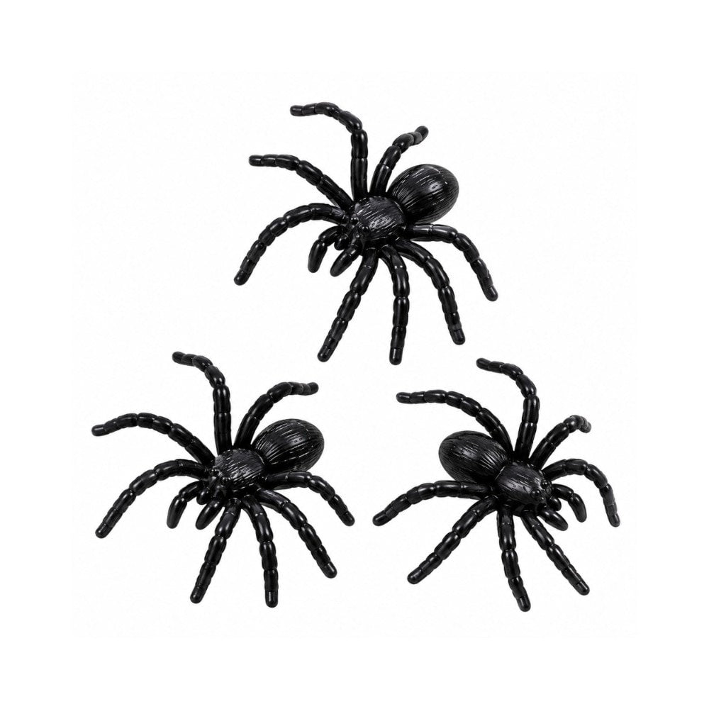 Mini Brinquedo Aranha Preta C/25