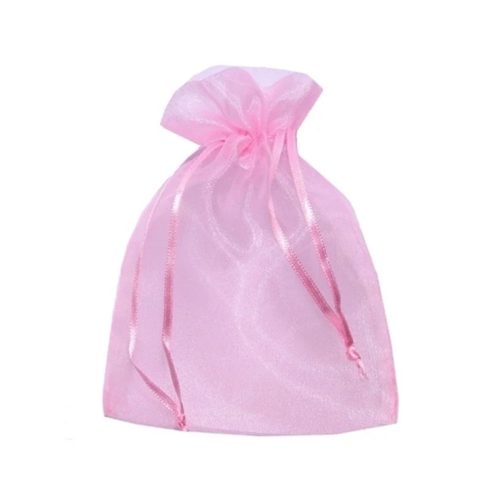 Saquinho Organza 9X12Cm Rosa C/12