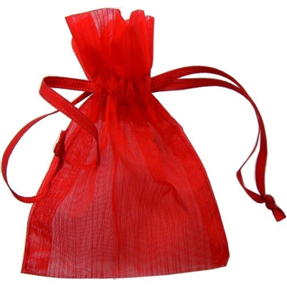 Saquinho Organza 15X20Cm Vermelho C/10