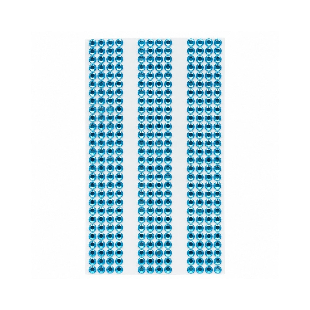 Adesivo Strass 6Mm Azul Claro