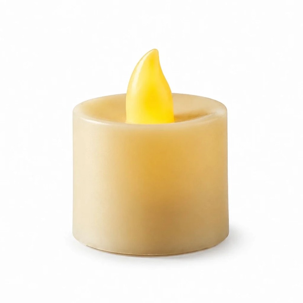 Vela Led Amarelo 3,8X3,2Cm Un