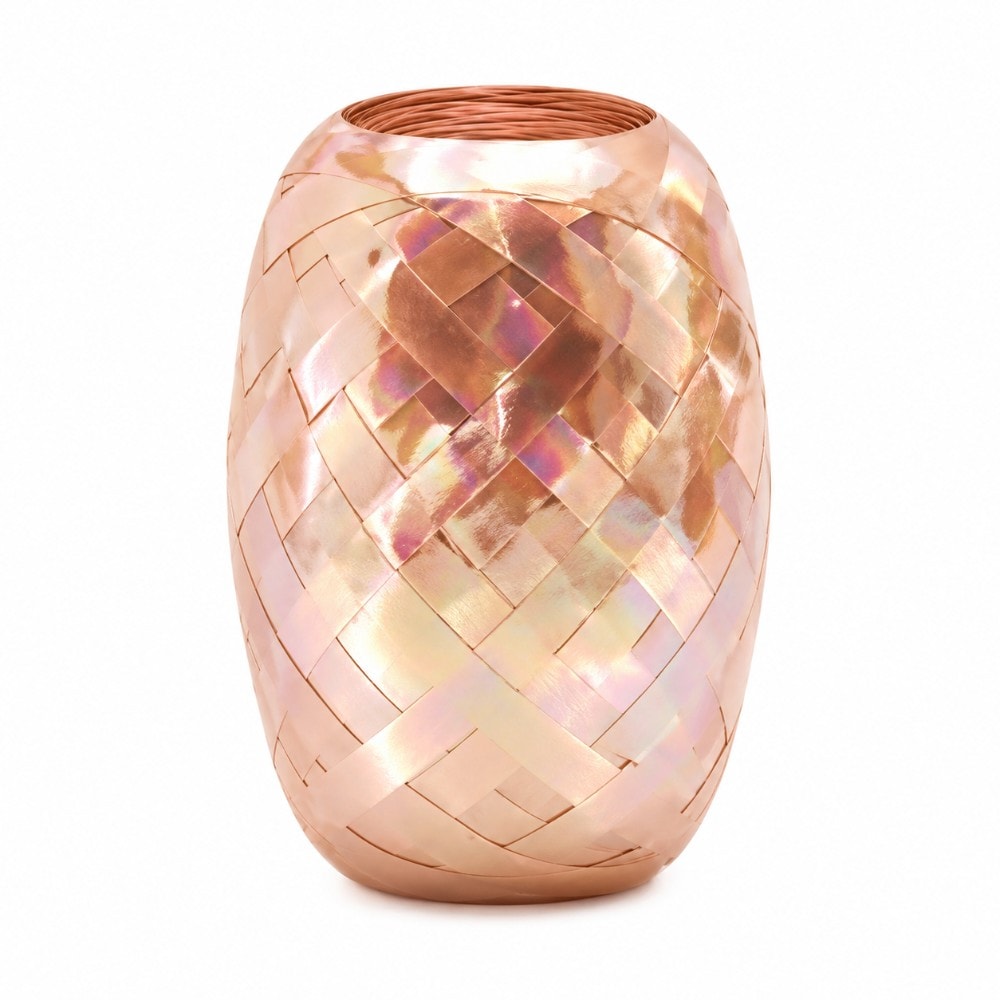 Fitilho Nacarado 50M Ouro Rose
