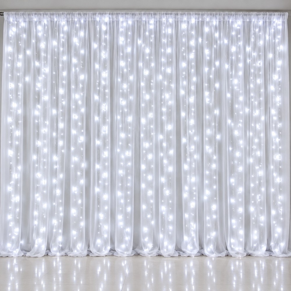 Cortina Led 3X2,5Mt Branco Frio