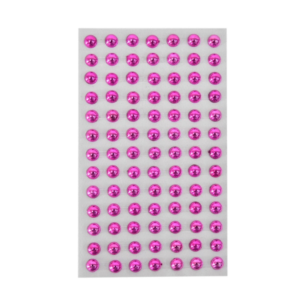 Adesivo Meia Perola 8Mm Rosa