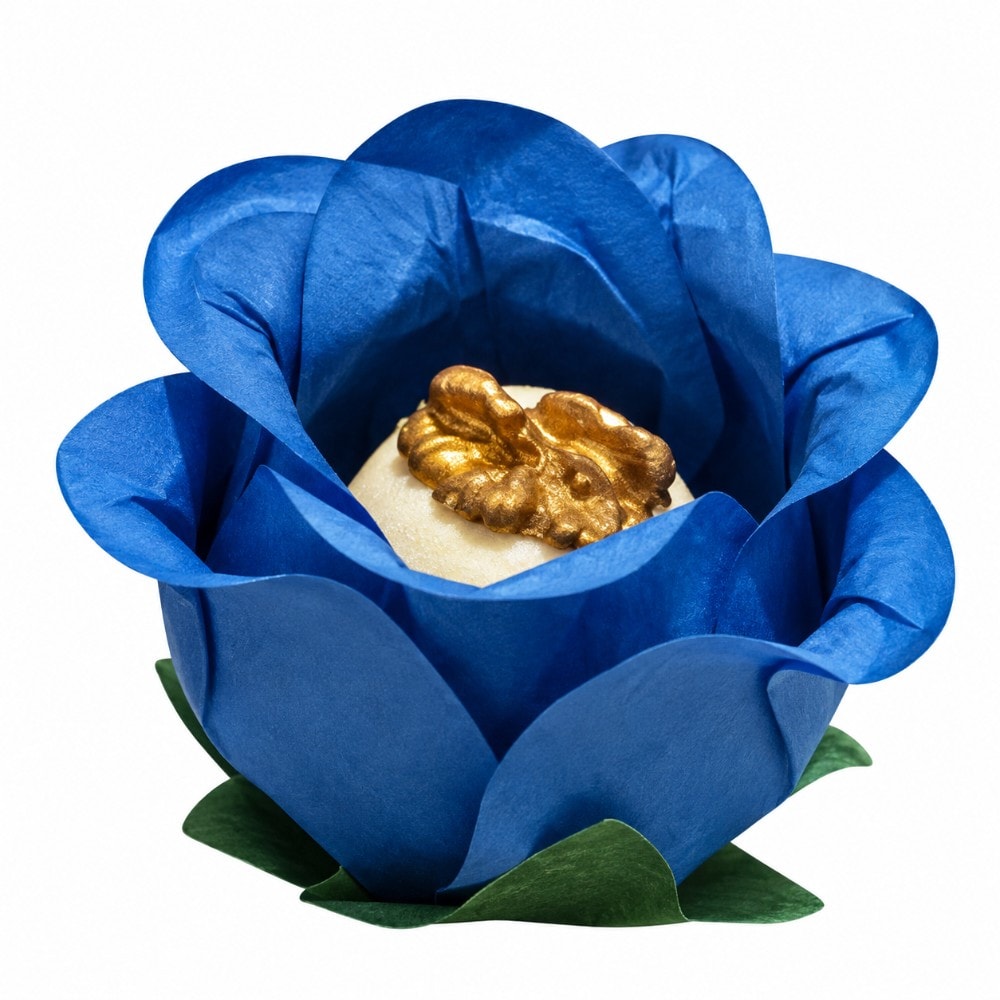 Forminha Botao Rosa C/24 Azul Claro