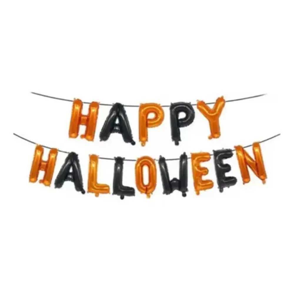Balao Met Happy Halloweem 40Cm