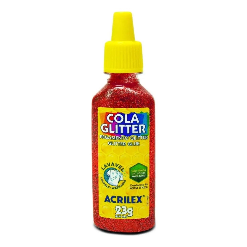 Cola Glitter 35Gr Vermelho 205