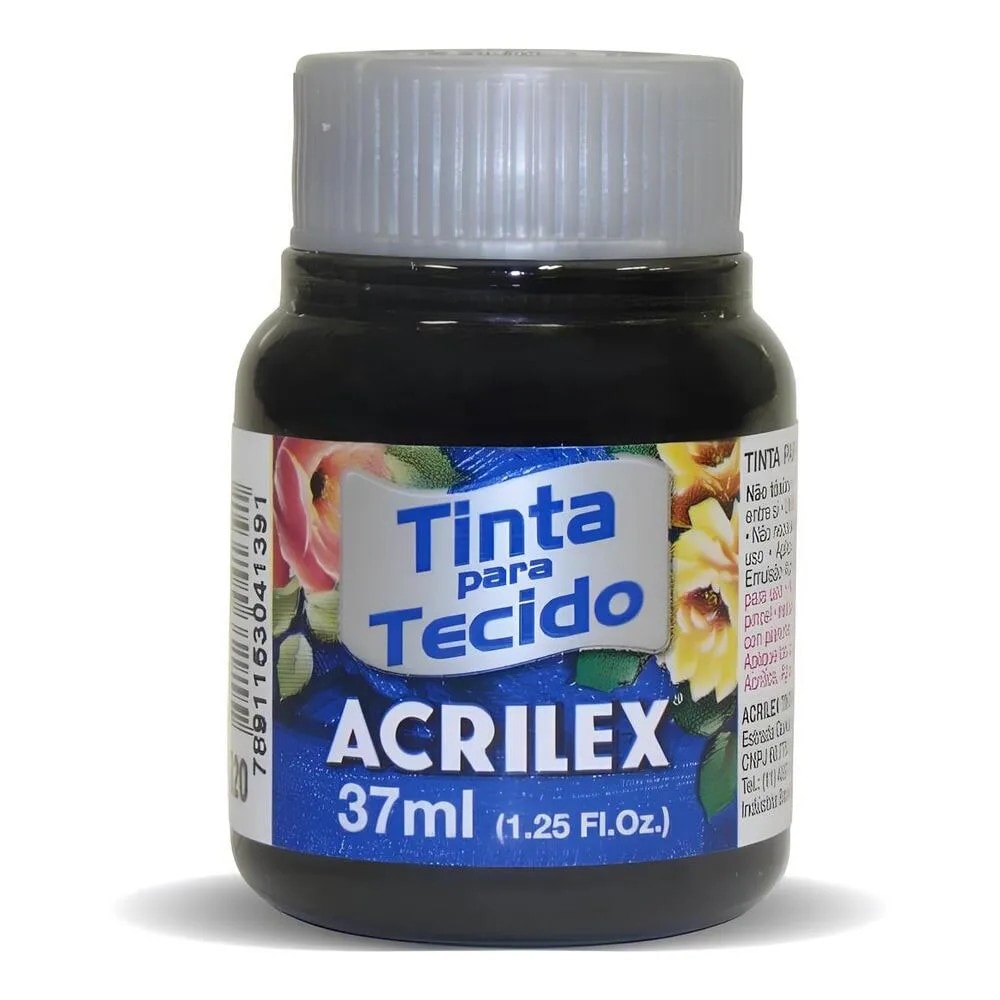 Tinta Tecido 37Ml Preto 520