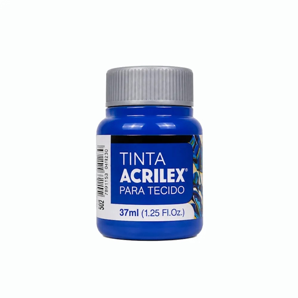 Tinta Tecido 37Ml Azul Cobalto 502