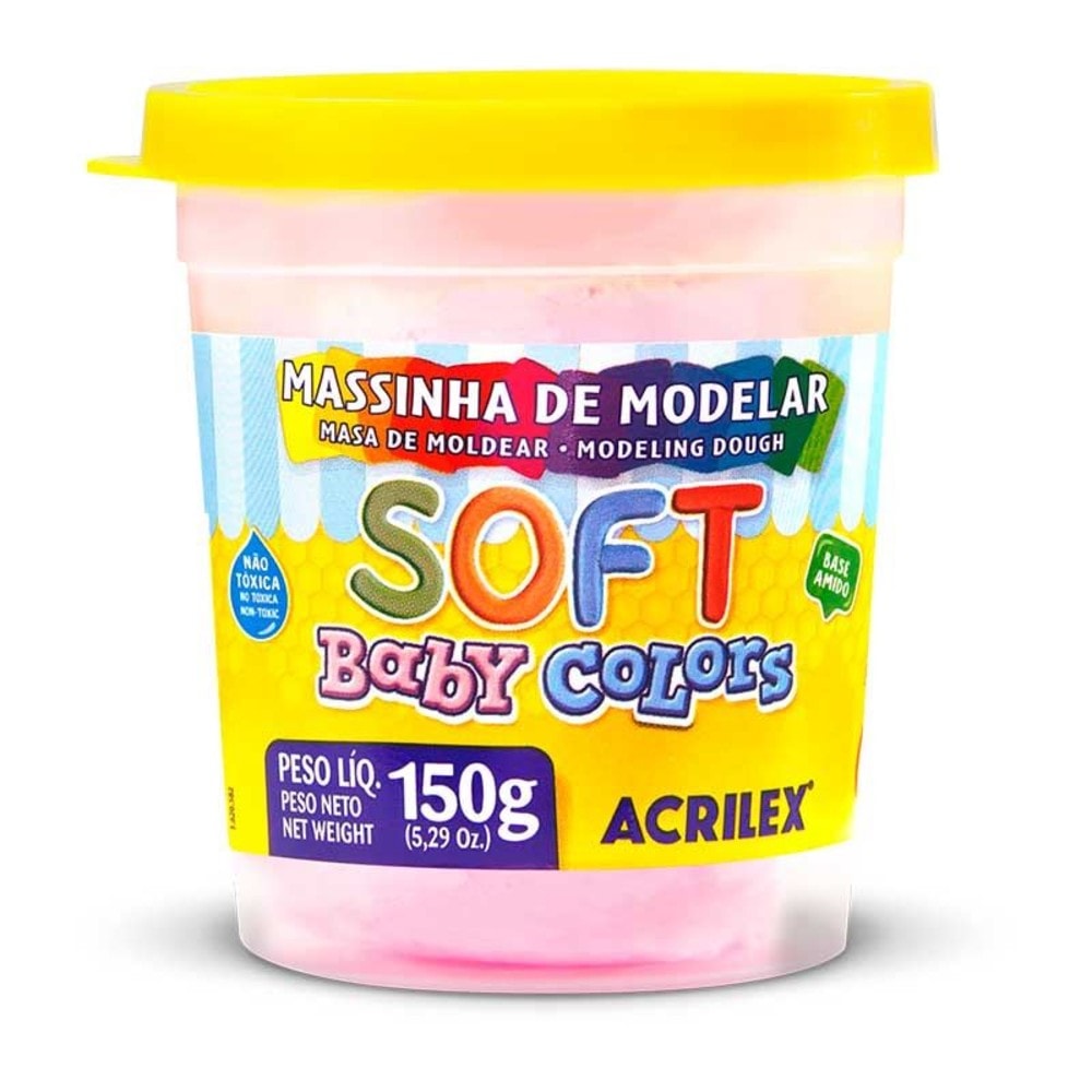 Massa Modelar Soft 150Gr Rosa Bb 813