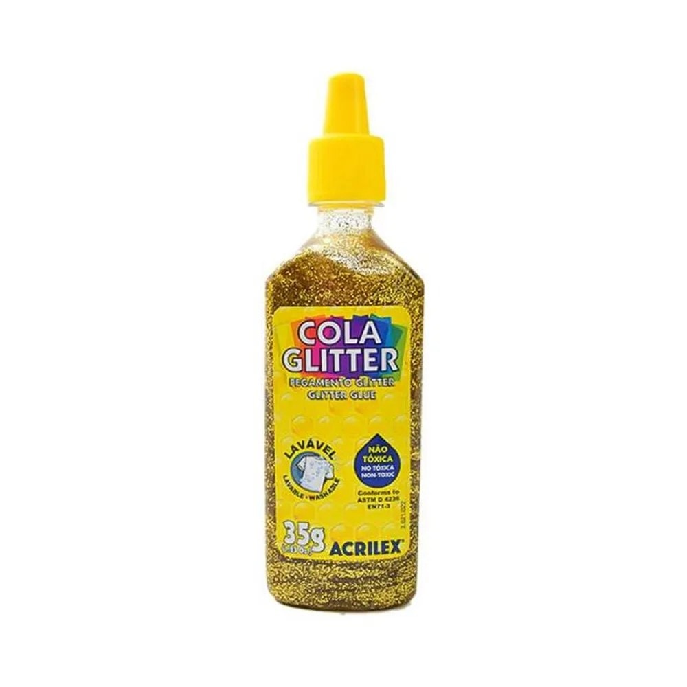 Cola Glitter 35Gr Ouro 201
