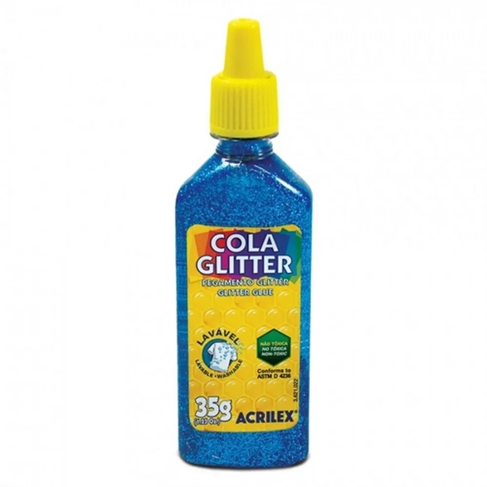 Cola Glitter 35Gr Azul 204