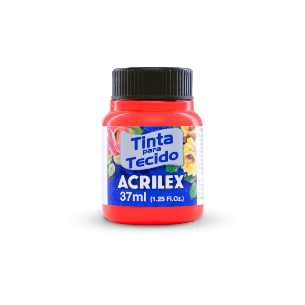 Tinta Tecido Fluor 37Ml Vermelho 103