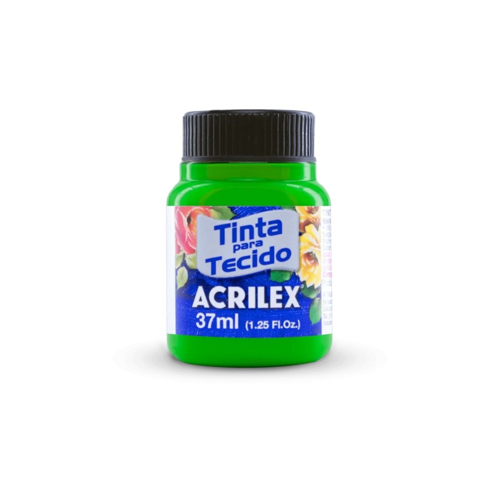 Tinta Tecido Fluor 37Ml Verde 101