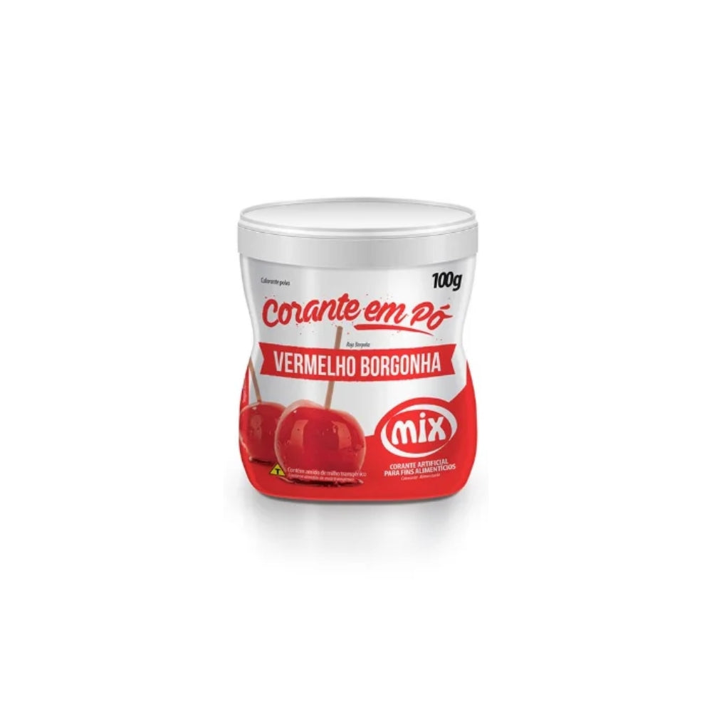 Corante em Pó 100g Vermelho Borgonha