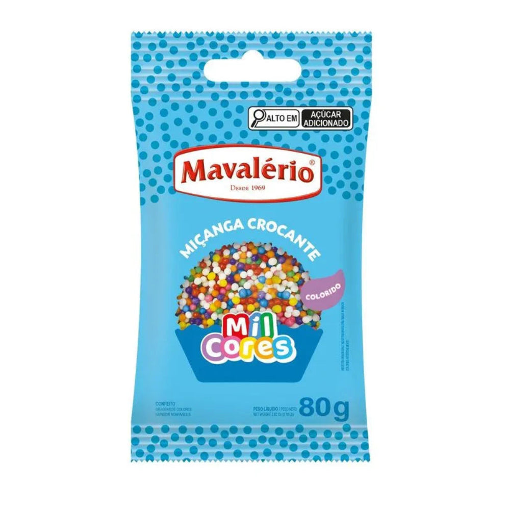 Confeito Micanga Colorida N.00 80Gr