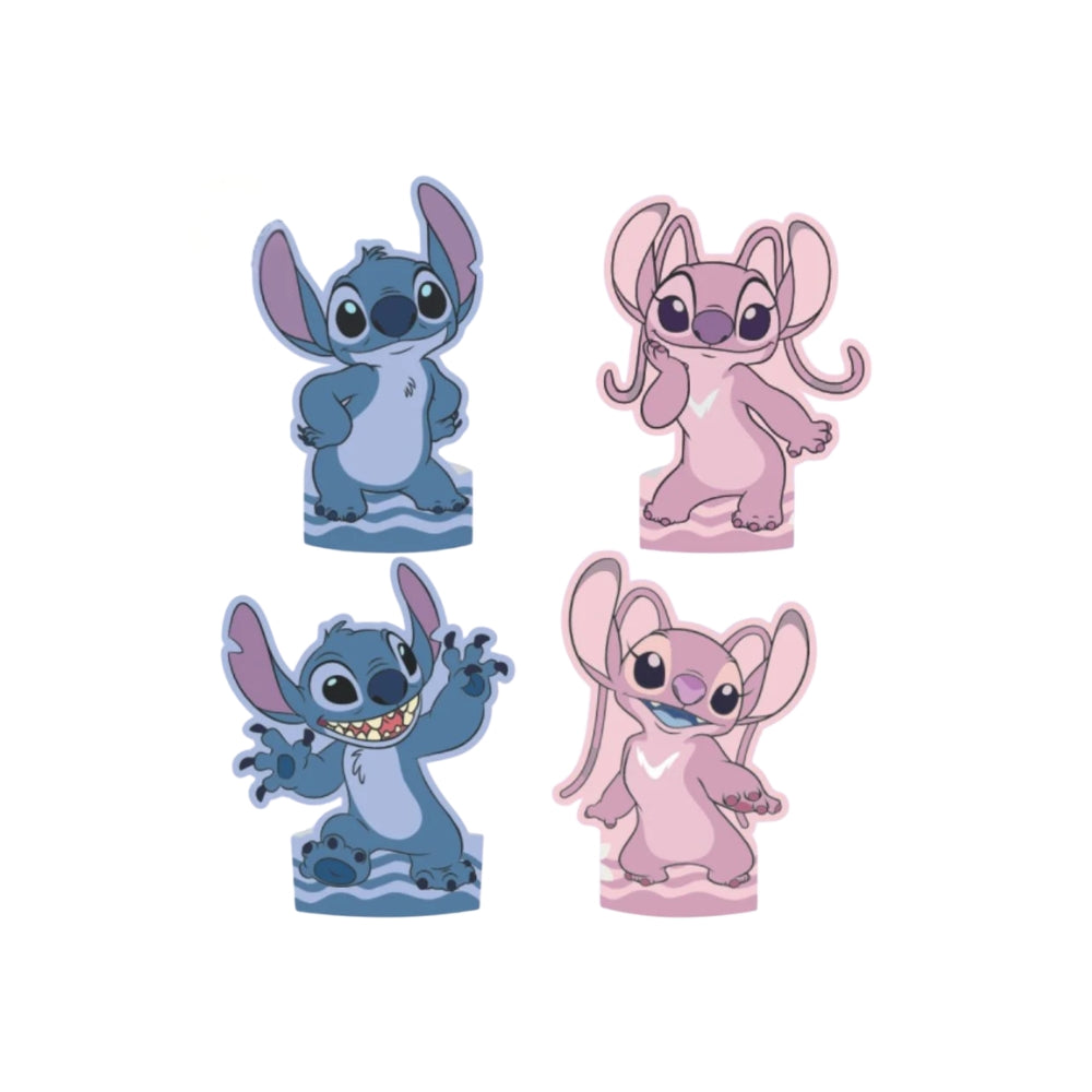 Decoração de Mesa de EVA Stitch Rosa