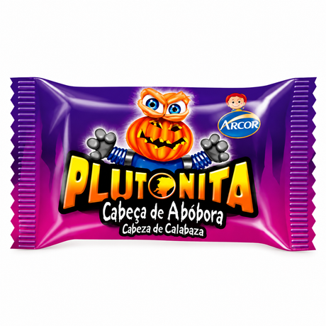 Chicle Plutonita Cabeça de Abóbora C/36