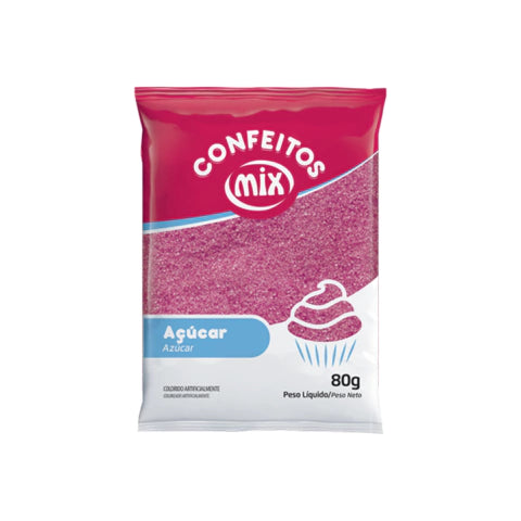 Açúcar Cristal 80g Rosa Melancia Mix