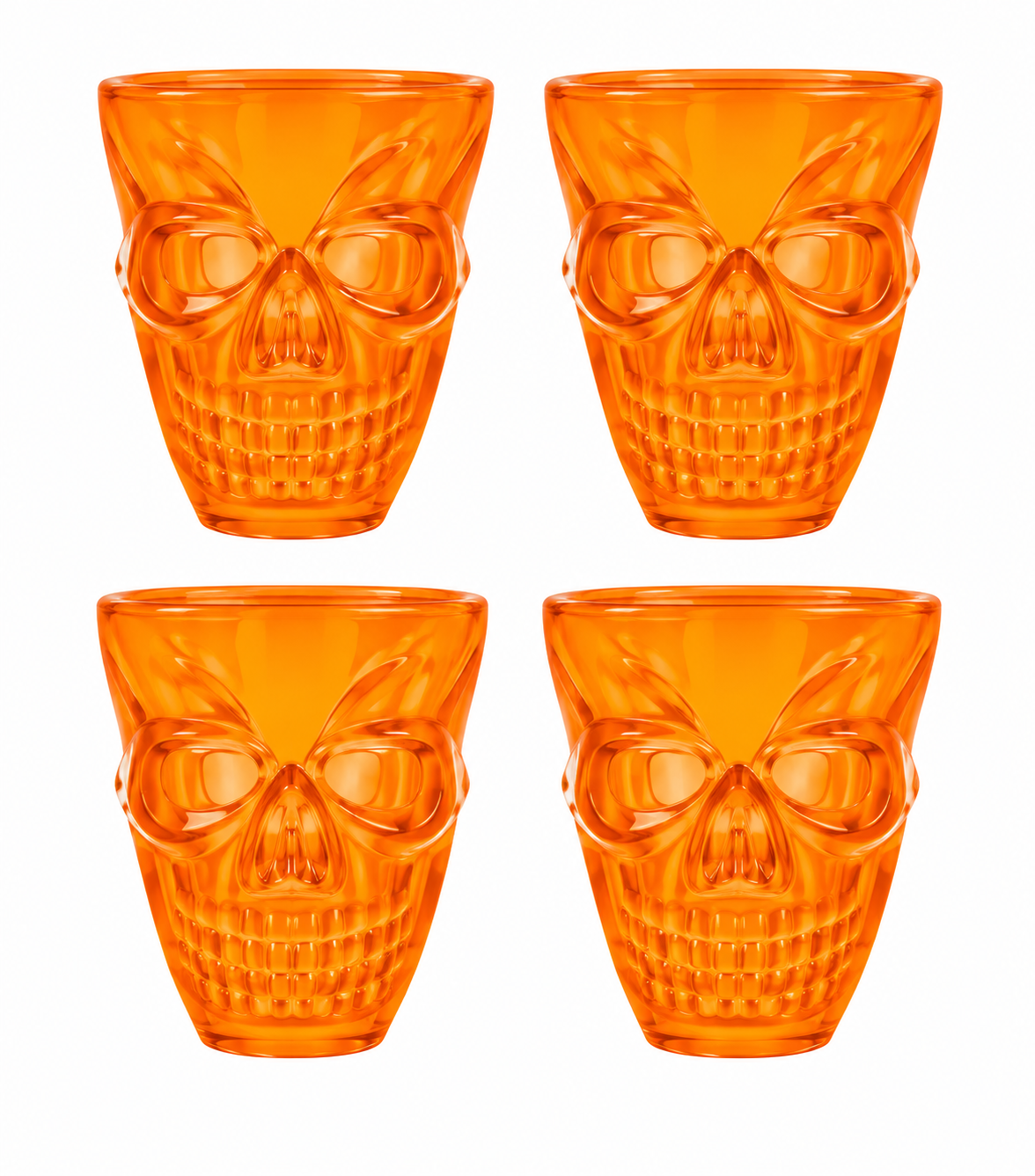 Copo Shot Halloween Caveira C/4