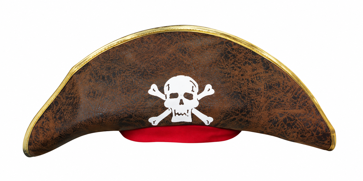 Chapéu Pirata Marrom