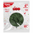 Balão de Látex R5 Liso Verde Eucalipto C/50