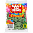 Balão Sao Roque Redondo Número 7 Verde Eucalipto C/50