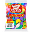 Balão Sao Roque Redondo Número 07 Sortido C/50